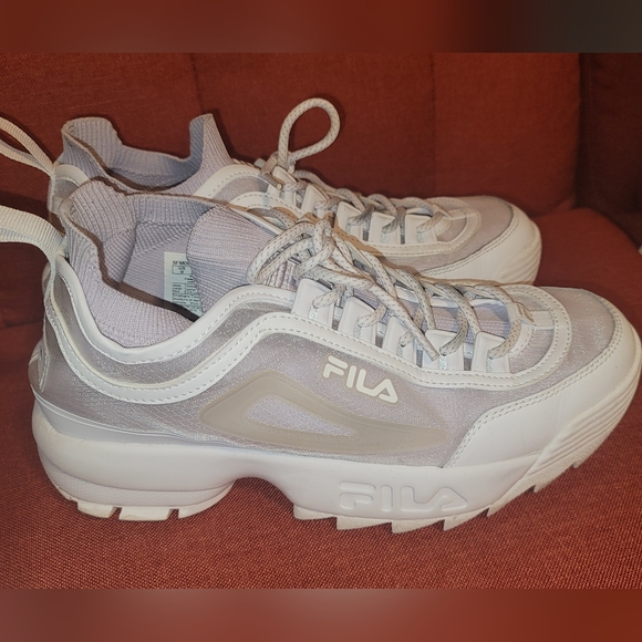 Women’s Fila Lavender Disruptor II Sock Monomesh - Size 9 - Picture 5 of 14